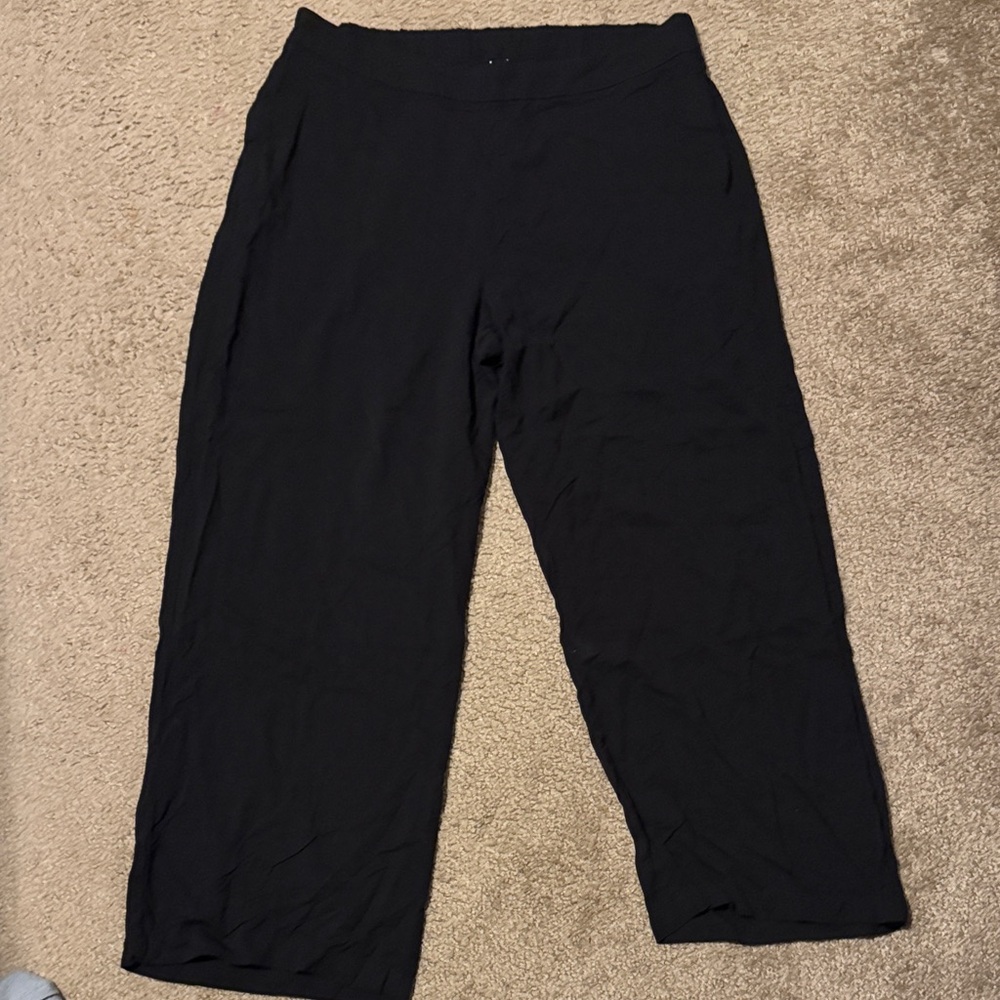 Old Navy Black High-Rise Wide-Leg Pants